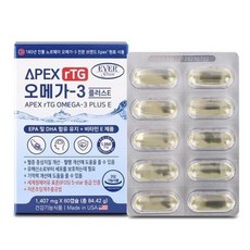 [1+1] 에버그린 APEX 알티지 오메가 1 407mg x 60캡슐 (총 120캡슐) [에이펙스알티지오메가], 60정