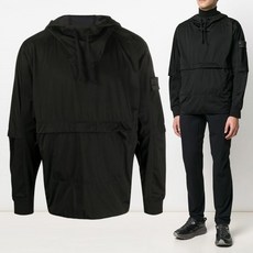 스톤 아일랜드 20SS 와펜 아노락 후드티 블랙 721940504 V0029