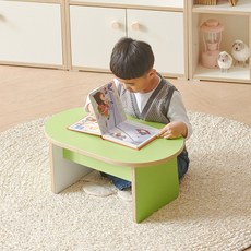 [에타홈] 라피 아기책상 아기 테이블 유아 책상, 크림화이트