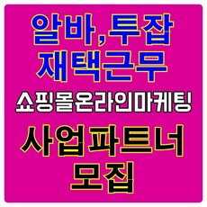 쇼핑몰 홍보 파트너 모집 고수익알바 프리랜서 직장인투잡 주부부업 취준생 대학생 알바