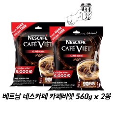 네스카페 카페비엣 베트남 Nescafe cafe viet 커피믹스 560g x 2봉, 1개입, 2개