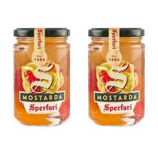 Sperlari 모스타르다 380g 2팩 후르츠 Sperlari - Mixed Fruit Cremonese Mostarda Gluten Free - 380 gr, 2개