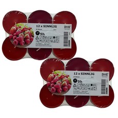 이케아 향초(59mm) 신리그 레드가든베리 12입 2개, 단일상품