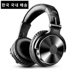 TAUNTI [1년/AS] 무통증 마이크 내장 음악 어학용 DJ 모니터링 게이밍 유선 초경량 헤드폰, PRO-10, 그레이네이비