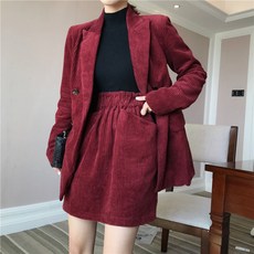 데일리 벨벳골덴 투피스 정장 세트 603377419555