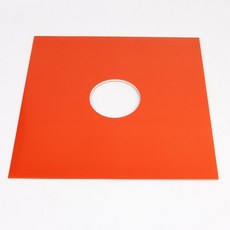 LP커버 속비닐 12인치 커버 레코드판 보호 종이 겉비닐 10장, K. 12인치 천공 레드 하드 판지(1장)