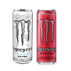 몬스터 에너지 355ml 울트라x12캔+파이프라인 펀치x12캔, 24개