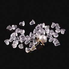 실리콘 귀걸이뒷침 마개 투명 6mm10000개