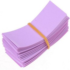 배터리 랩 PVC 열수축 튜브 프리컷 7 색상 크기 30X76mm 필름 테이프 커버 72X18.5mm, OneSize_pink