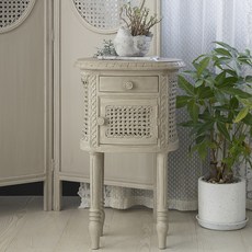 메종드파리 협탁 그라니에 그레이앤틱 원목 틈새 침실 엔틱선반 침대옆 서랍, 단품