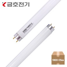 금호전기 번개표 직관형광등 20W 580mm 주광색 단파장 (25개)1BOX KC인증, 단파장(25개)주광색, 1개