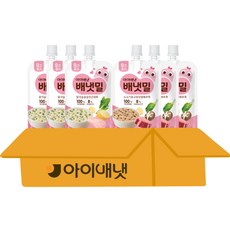 아이배냇 배냇밀 베베 짜먹는 유아용 간식 2종, 1세트, 600g, 소고기표고3+닭가슴살감자3
