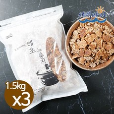 HACCP인증 식사대용 간편식 대용량 해초누룽지 1.5kg x 3봉 SENU15H3, 3개, 3개