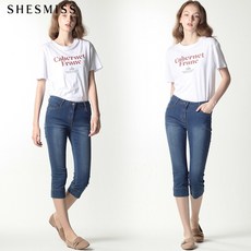 쉬즈미스 [쉬즈미스] 내추럴 필로스코프 크롭 데님 팬츠 (택가격:128000원)