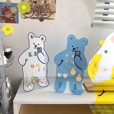 아크릴 곰돌이 귀걸이 진열대 악세사리 거치대 소품 정리 보관