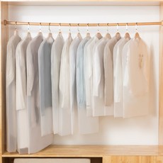 먼지방지 가정용 코트커버 옷장봉 양식 주머니 셋업 다운 수납 걸이 옷봉투 자, 5빅_5 빅사이즈 _5 오버사이즈, 반투과 명/ 밑부분 오픈 /이취