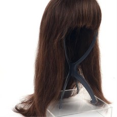 휴대용 접이식 가발 대여 부분가발 가채 덧가발 쪽머리 거치대 다용도걸이, 검정