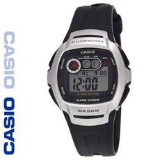 CASIO 카시오 W-210-1A 우레탄밴드 디지털 빈티지 전자시계