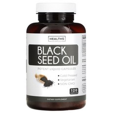 헬스하모니 콜드프레스 블랙씨드오일 120캡슐 Healths Harmony Black Seed Oil, 120정, 1개