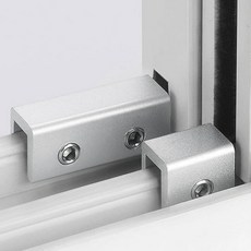 무타공 샷시 창문 고정 싱글형 스토퍼 열림 방지 윈도우 락, A(0.5-0.8mm), 1개