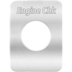 화물기용 GG 그랜드 제너럴 68777 스테인리스강 안개등 스위치 플레이트, Engine Check, 1개