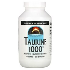 소스내추럴스 타우린 Taurine 1000 240캡슐, 240정, 1개