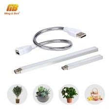 USB Led 성장 빛 전체 스펙트럼 3W/14Led 5W/27Led 데스크탑 식물에 대 한 유연한 Fitolamp DC 5V Phyto 램프 꽃 IR UV 성장|LED 식물, 1개, 러시아, 3W