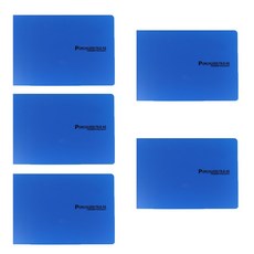 영오 PP세금철 세금계산서철 A5 펀치리스, 5개, 청색