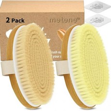 헤어번 곱창헤어 똥머리 도넛 부분가발 머리끈 묵음머리 승무원가체 Metene 2 Pack Dry Body Brushes Exfoliating Scrubbers Natural B - 드라이가발