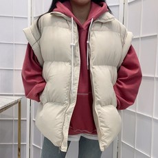 [빵빵귀요미핏] 심플 오버핏 웰론 패딩 조끼
