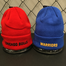 NBA_[빠른출고!!][남녀공용]시카고불스 골든스테이트 워리어스 팀 레터링 비니 N195AP984P