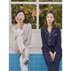 [오끌레르] [신소율 착용] 콤피 롱 2피스 파자마