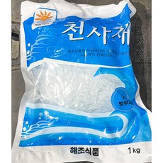 아침바다 해조 천사채 대 1Kg 샐러드용천사채 저칼로리 업소용천사채 굵은천사채, 1개