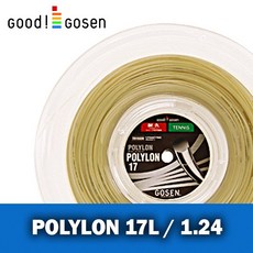 GOSEN TS 폴리론 17 1.24(네츄럴) 릴 테니스 스트링, 폴리론 17 1.24(네츄럴)(롤)