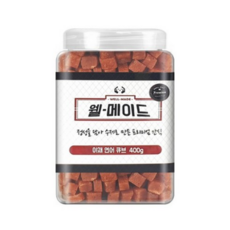  웰메이드 강아지 수제간식 400g, 야채연어큐브맛, 5개 