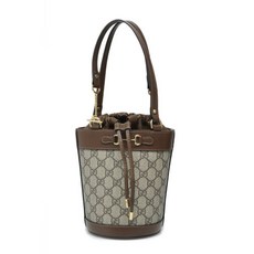 [구찌] [중고 명품] 브라운 GG 수프림 1955 홀스빗 스몰 버킷백 637115 92TPG 8563