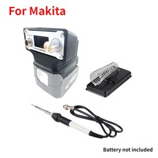 Makita/Dewalt/Milwaukee 18V 20V 리튬 배터리 무선 야외 휴대용 DIY T12 용접 스테이션 납땜 인두, [01] For Makita