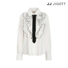 JJ지고트 핀턱 러플 디테일 블라우스 GNAA0BL10
