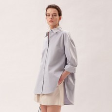 킨더살몬 20 Oversized Cotton Shirt Blue1217661 - 킨더살몬