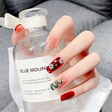 아모르 오로라 스티커 네일파츠 펄 웨딩 글리터, 그림 3종 L 라지