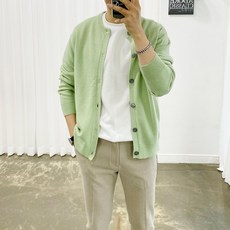 남성카라가디건