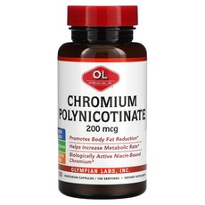 올림피안랩스 크로뮴 폴리니코티네이트 200mcg 베지캡슐 100정, 3개
