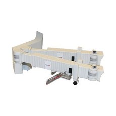 EOM Gemini Jets Airbridge 세트 2 3 듀얼 와이드 바디 제트 다리와 공항 어댑터 1 : 400 스케일 - E07720042LZELS6, 기본