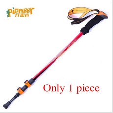 지팡이 Pionner 트레킹 스틱 탄소 섬유 노르딕 스키 워킹 지팡이 하이킹 캠핑 폴 초경량 조절 식 텔레스코, 02 1 piece