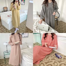 4컬러순면잠옷긴팔