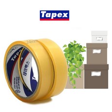 테이팩스 투명OPP테이프 24mm*25M*2매입*1개, 1개