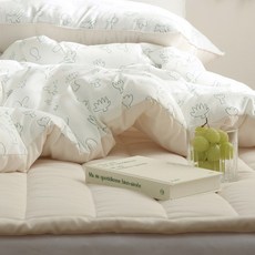 [플로라] 가든 세미마이크로화이버 차렵 패드세트 SS