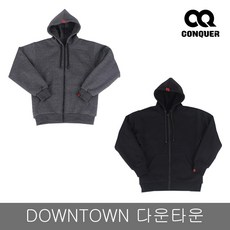 컨쿼 다운타운 후드 케블라 메쉬 바이크자켓 오토바이 라이더 라이딩 자켓, 내피와 보호대 포함