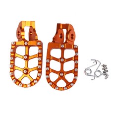 EXC FS 125 오토바이 XCW F 500 XCF 풋 TX SXF 알루미늄 XC 300 FC CF FX FE EXCF TC 발받침 SX KTM X 페그 페달 85 TE 250, 주황색, 1개