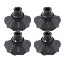 4Pc 의자 발 커버 바닥 가구 보호 다리 테이블 캠핑 의자 바닥 보호자 캠핑 의자 발 커버, 16mm black
